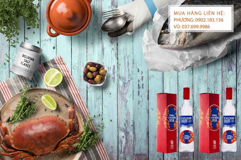 Rượu Vodka Cánh đồng Nga cho biếu tặng tết 2020 ruou vodka canh dong nga cho bieu tet 2020